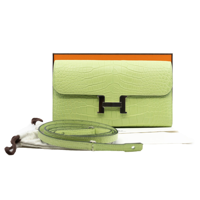 constance to go crocodile R9 jaune bourgeon phw Z stamp - L'UXE LINK
