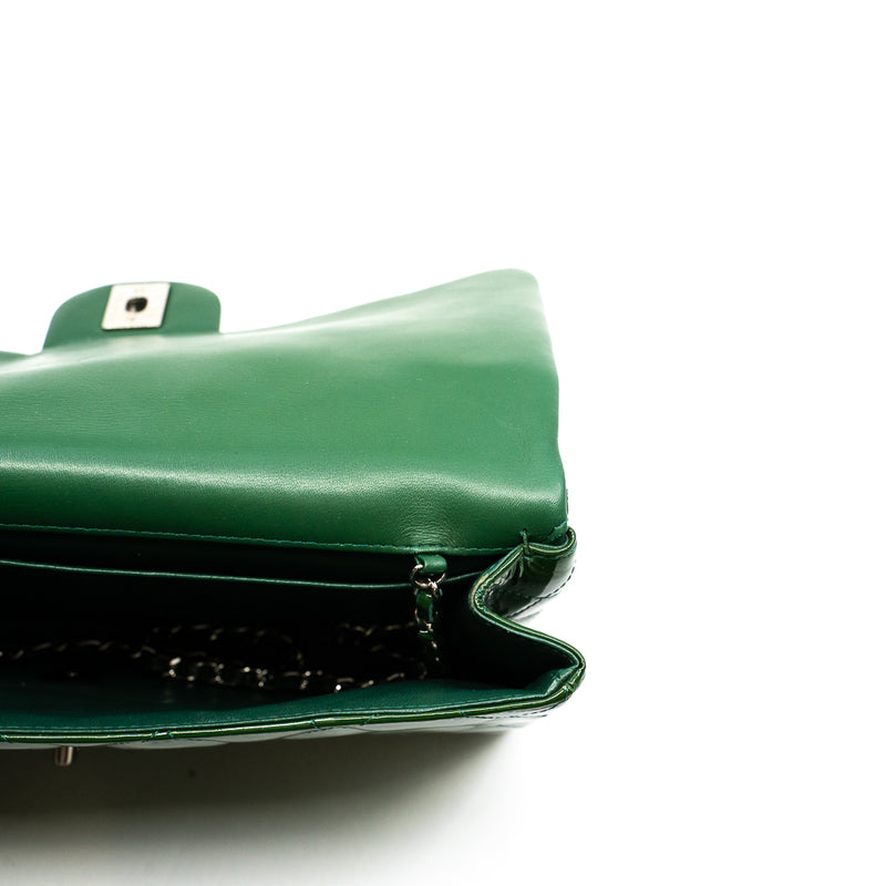 timeless chanel clutch chain bag patent green phw seri 19