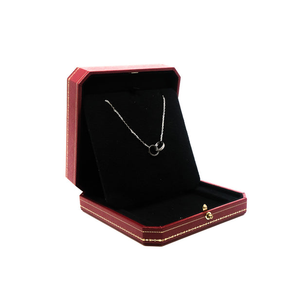 love necklace 18k wg with diamonds seri EXN873