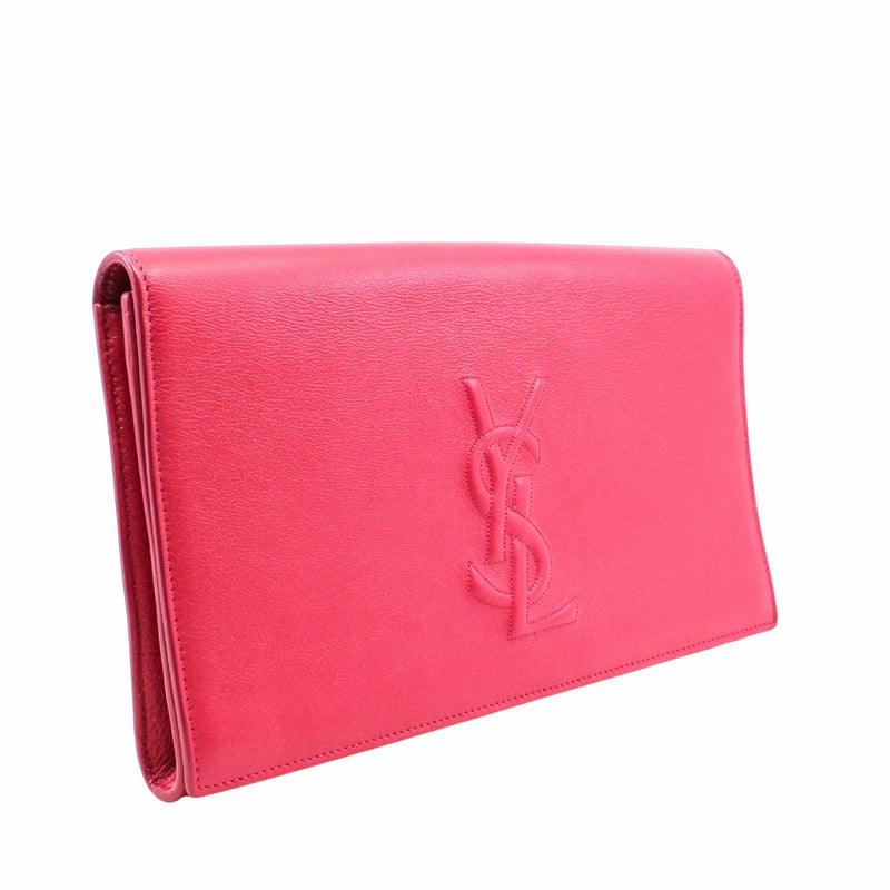 clutch leather rosepink  ghw - L'UXE LINK