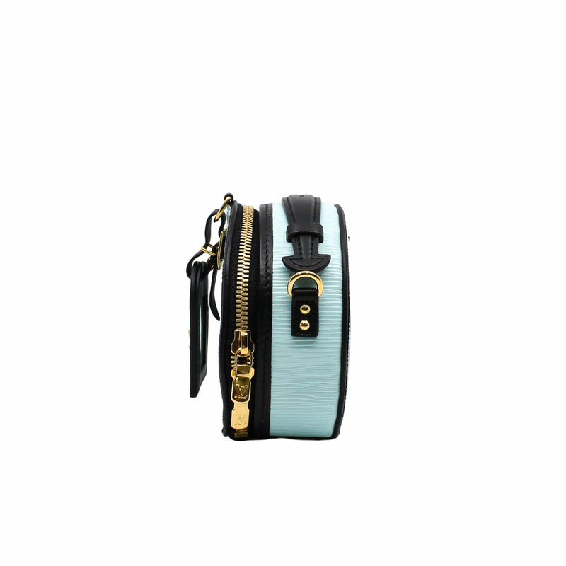 MINI BOÎTE CHAPEAU epi blue ghw - L'UXE LINK