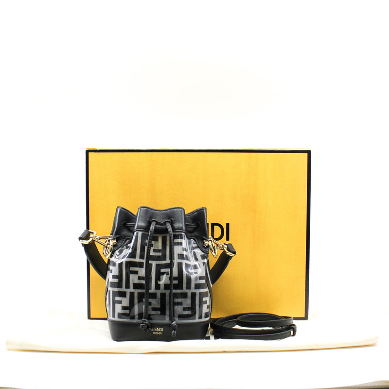MON TRESOR MINI BUCKET BAG PVC  BLACK GHW - L'UXE LINK
