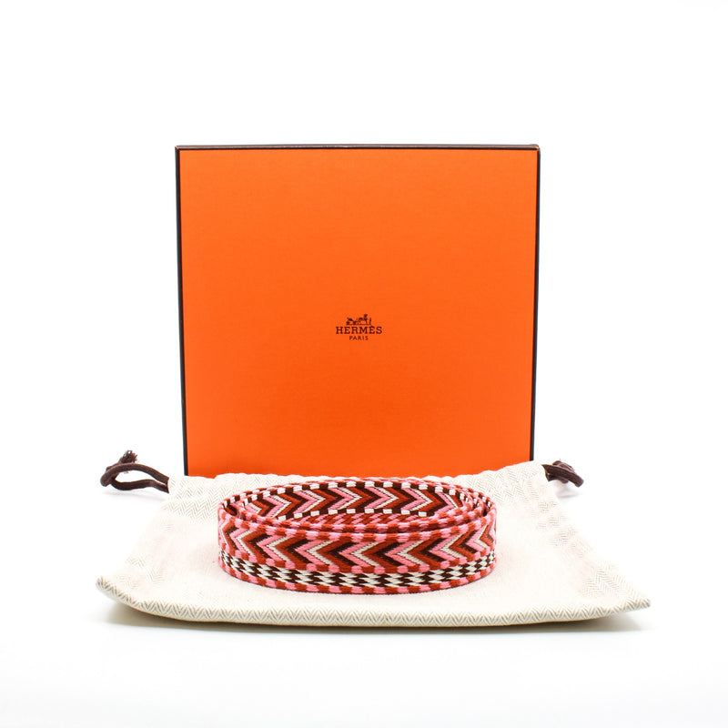 fabric strap red pink  gold  ghw - L'UXE LINK
