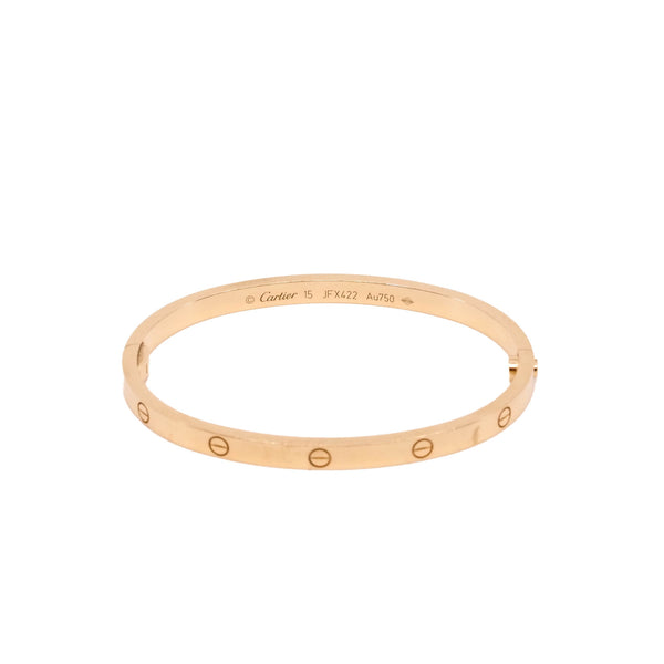 small love bangle in 18k rg #15JFX422 - L'UXE LINK