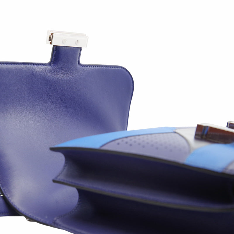 CONSTANCE 24 mix alligator navy purple SHW STAMP C - L'UXE LINK