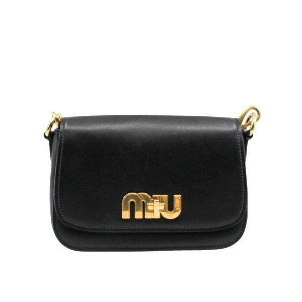 side bag  leather black  ghw - L'UXE LINK