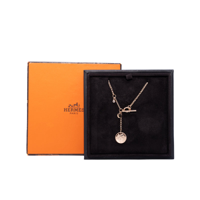 Ex-Libris pendant, small in 18k rg - L'UXE LINK