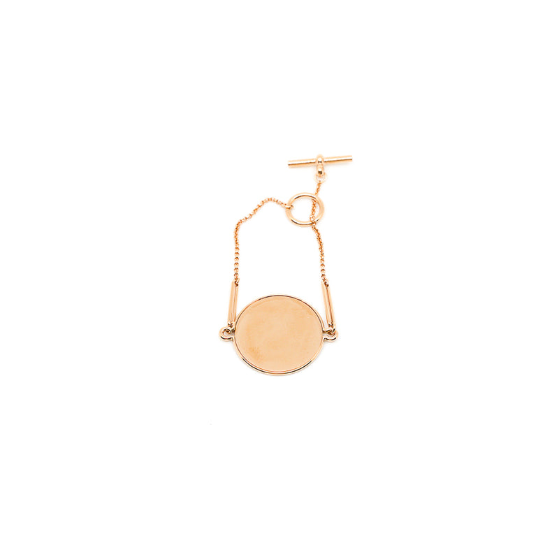 ex libris gm coin bracelet in 18k rg - L'UXE LINK