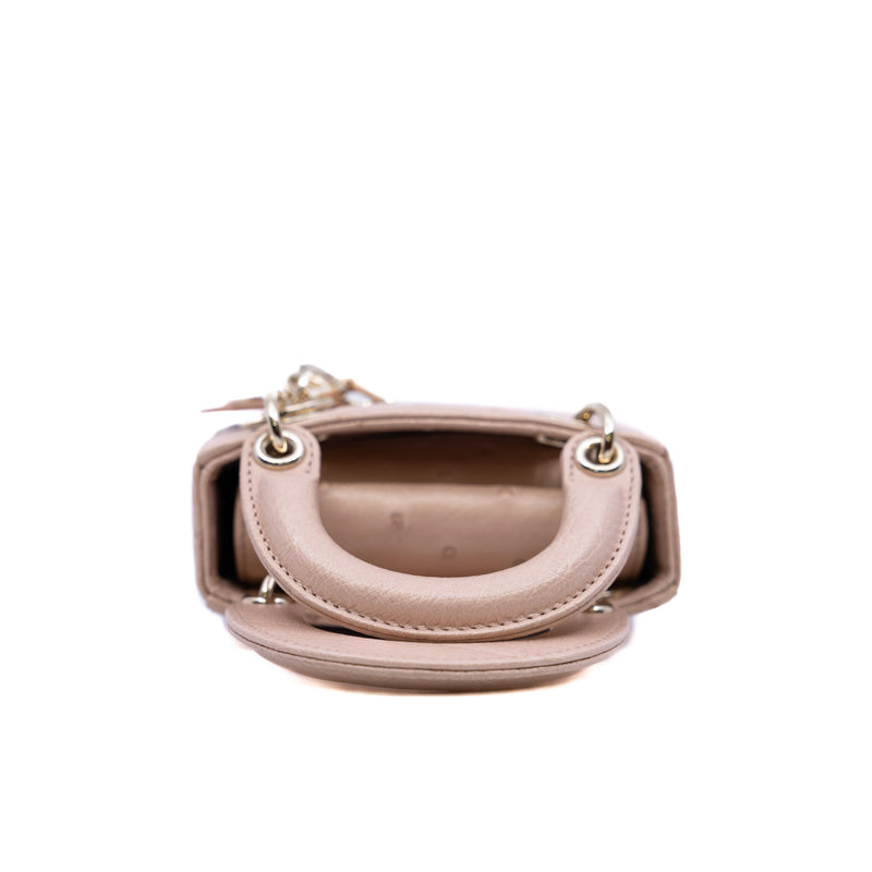 mirco lady in ostrich beige light ghw - L'UXE LINK