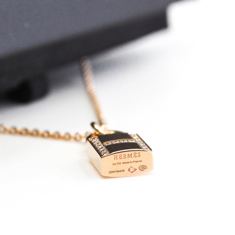 H lock diamond rghw necklace - L'UXE LINK