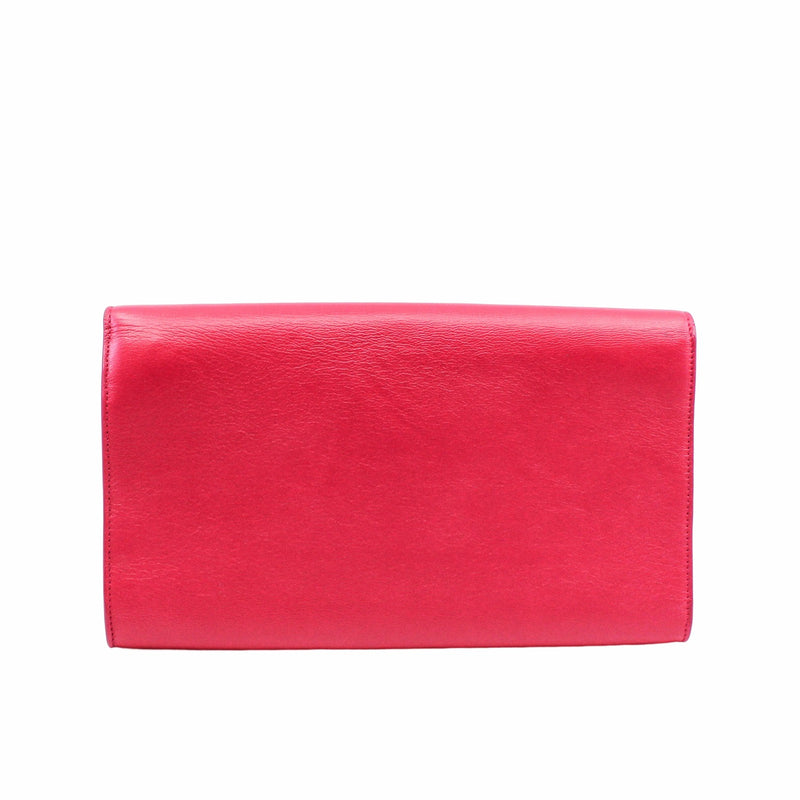 clutch leather rosepink  ghw - L'UXE LINK