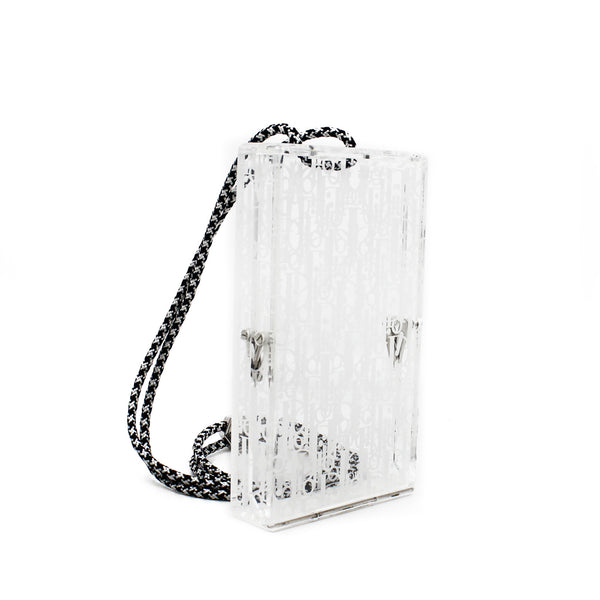 pvc box bag in white - L'UXE LINK