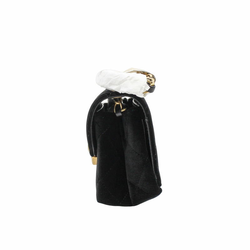 velvet ctystal buckle cc black ghw seri l9 - L'UXE LINK