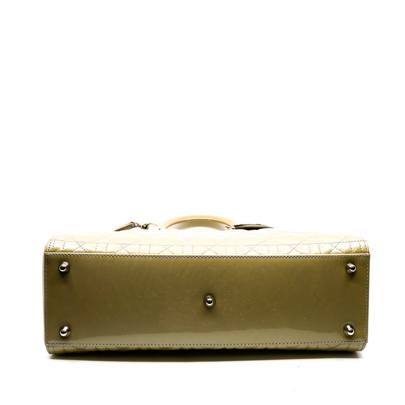 lady dior large patent grey - L'UXE LINK