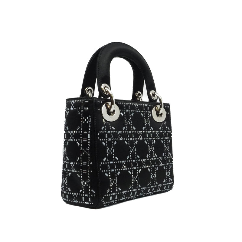 mini lady with crystal in stain black phw 2016 - L'UXE LINK