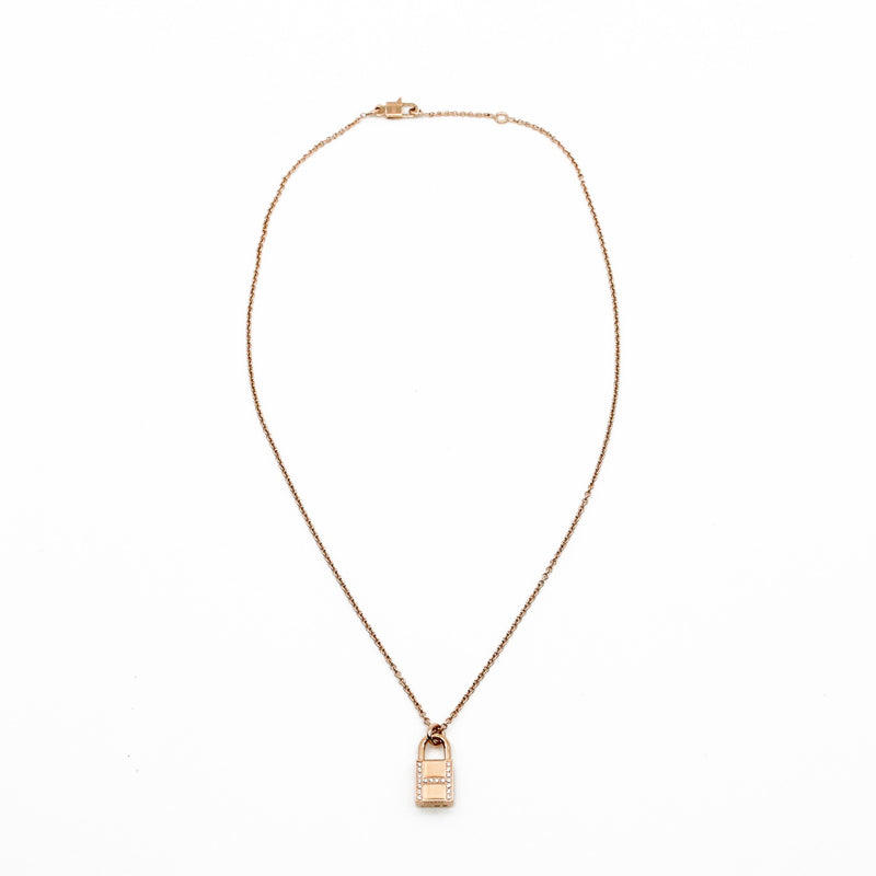 H lock diamond rghw necklace - L'UXE LINK
