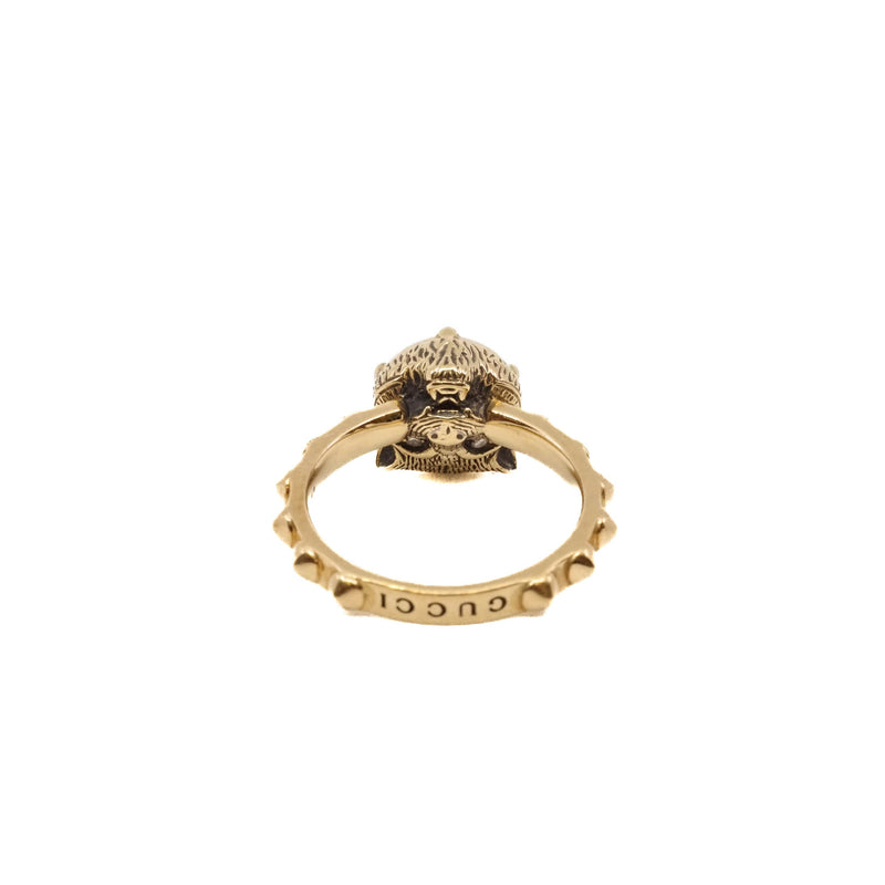 18k green diamond ring - L'UXE LINK