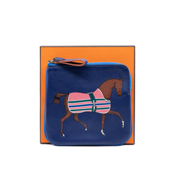 zip pouch navy rodeo print - L'UXE LINK