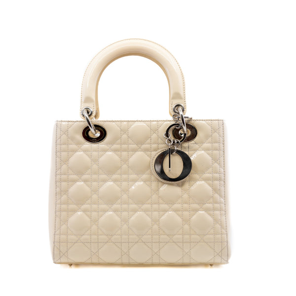 lady mm in patent white phw