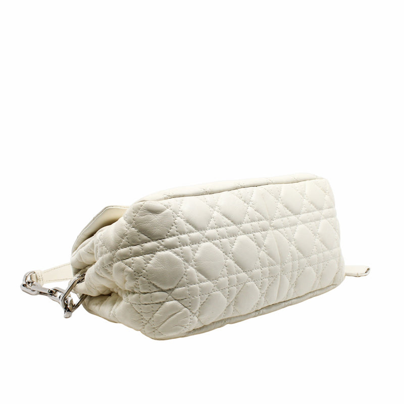 shoulder bag lambskin white  phw - L'UXE LINK