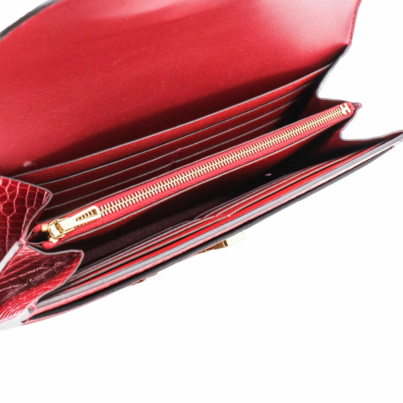 constance alligator red ghw A stamp - L'UXE LINK