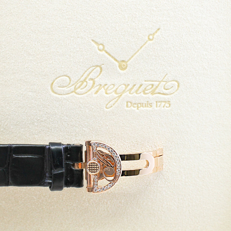 Reine De Naples diamond mix 18k rg with black CCD band - L'UXE LINK