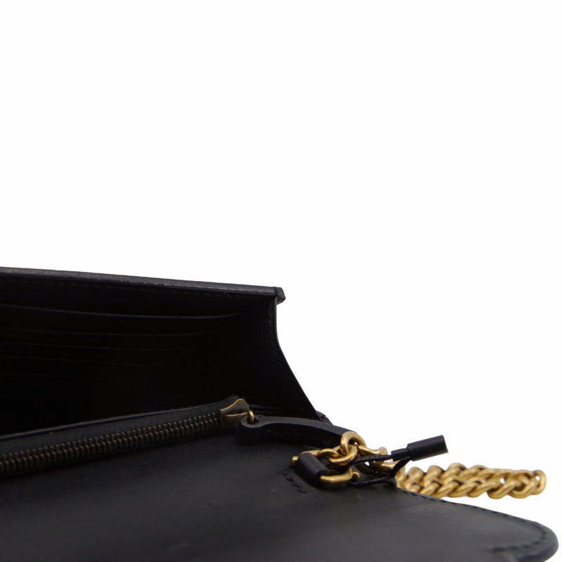 CLUTCH BAG MARMONT LEATHER black pearl  ghw
