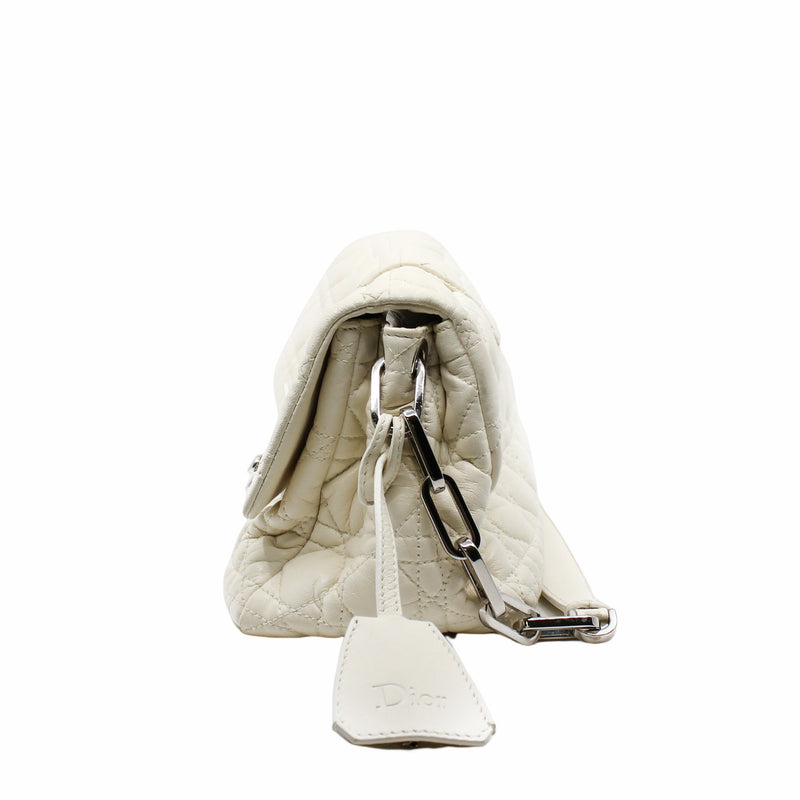 shoulder bag lambskin white  phw - L'UXE LINK