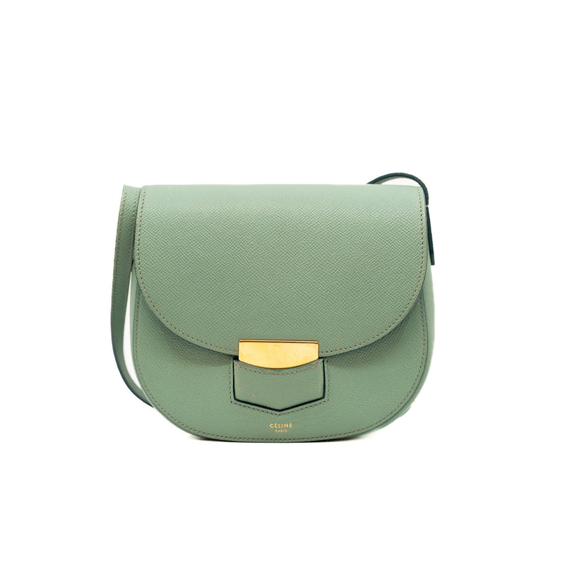 small trotteur in epsom mint green ghw
