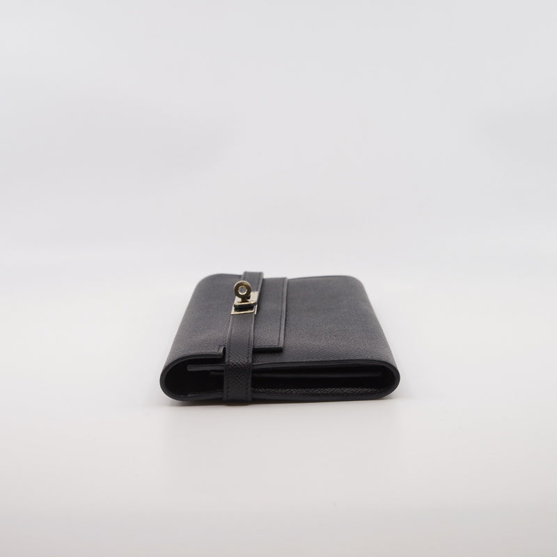 kelly wallet  black rghw epsom - L'UXE LINK