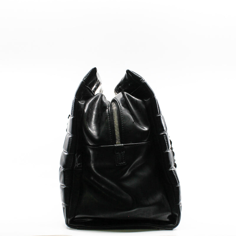 Chanel soft patent leather  black tote