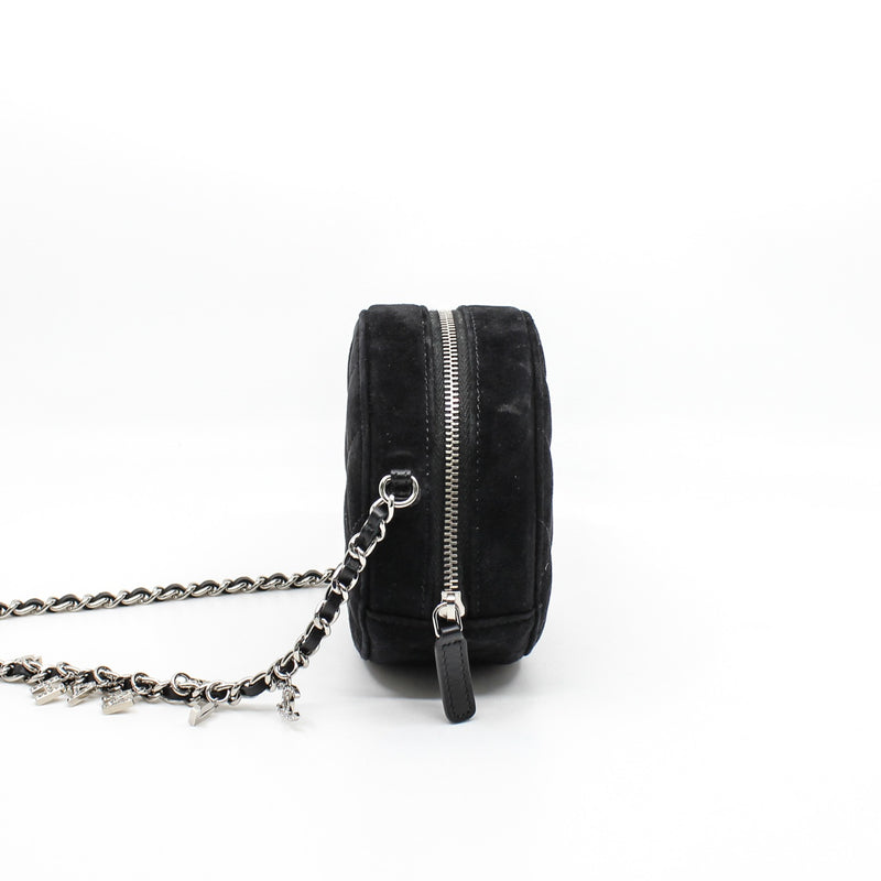 round bag black suede crystal star phw seri 29
