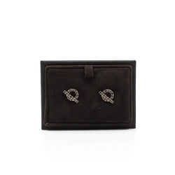 earring finesse black crystal 21ap131392 rrp 7715 - L'UXE LINK