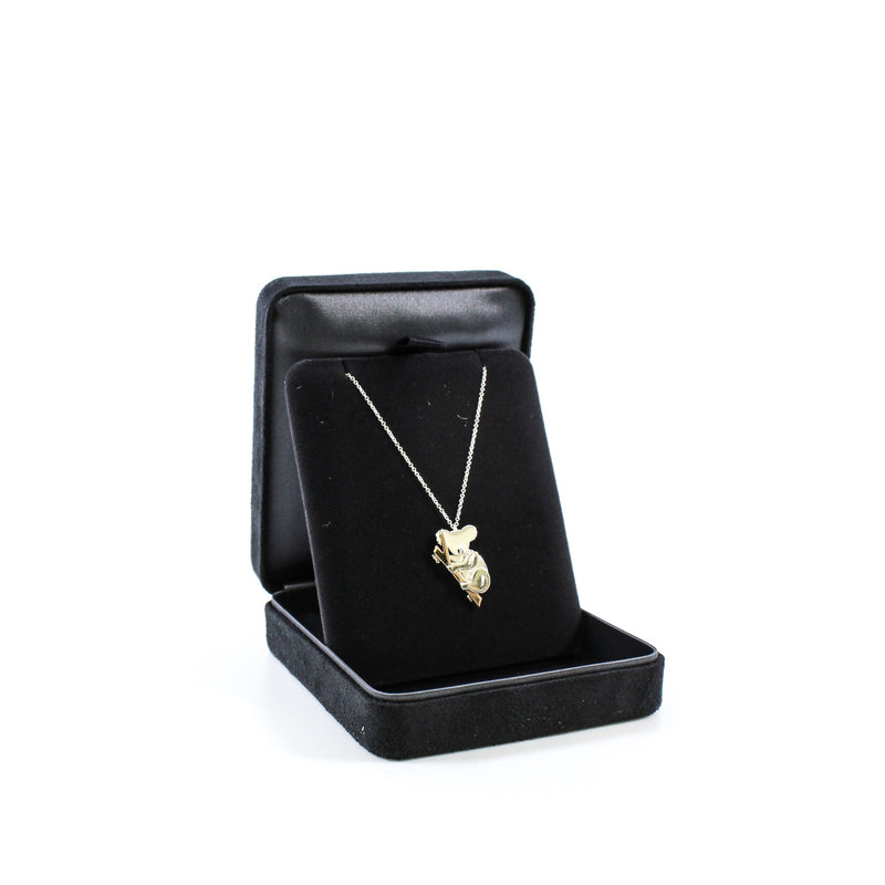 save the wild koala pandent necklace in silver mix rg  rrp925 - L'UXE LINK