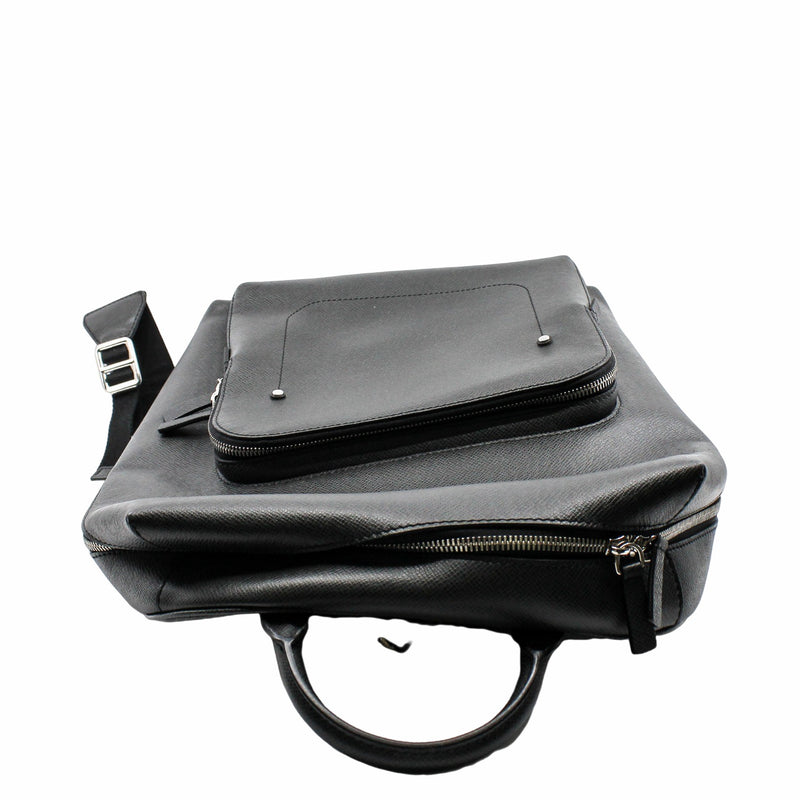 man backpack taiga leather black phw - L'UXE LINK