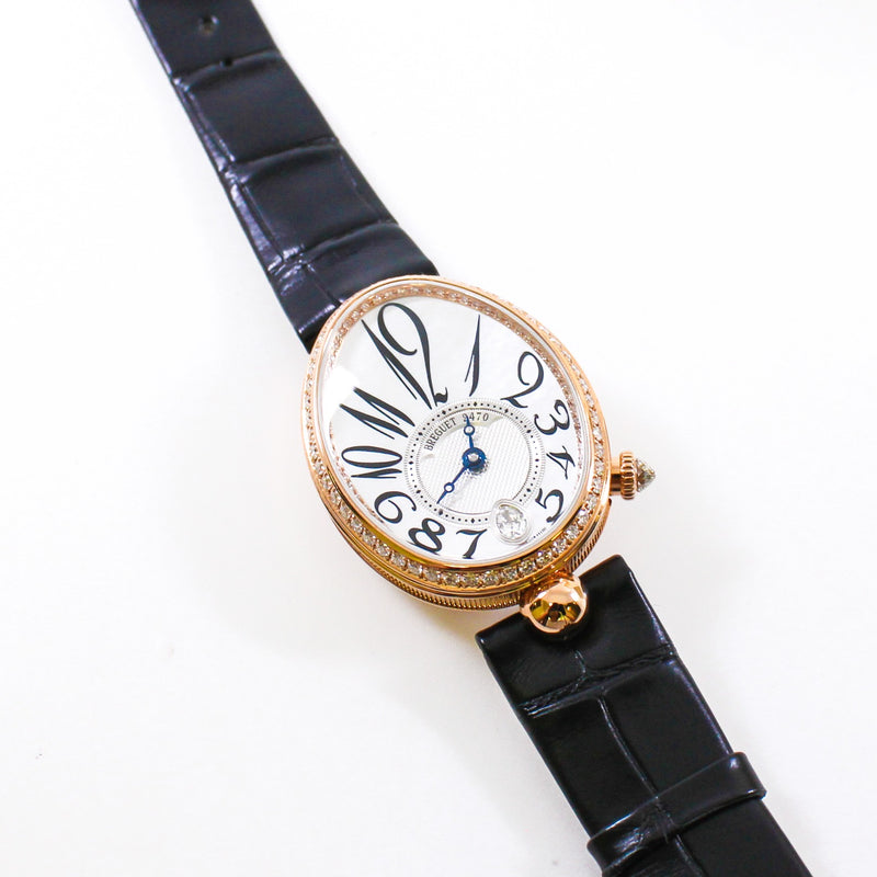 Reine De Naples diamond mix 18k rg with black CCD band - L'UXE LINK