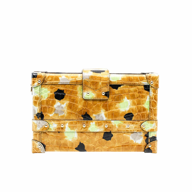 PETITE MALLE MIX COLOR POINT CROCODILE YELLOW GHW