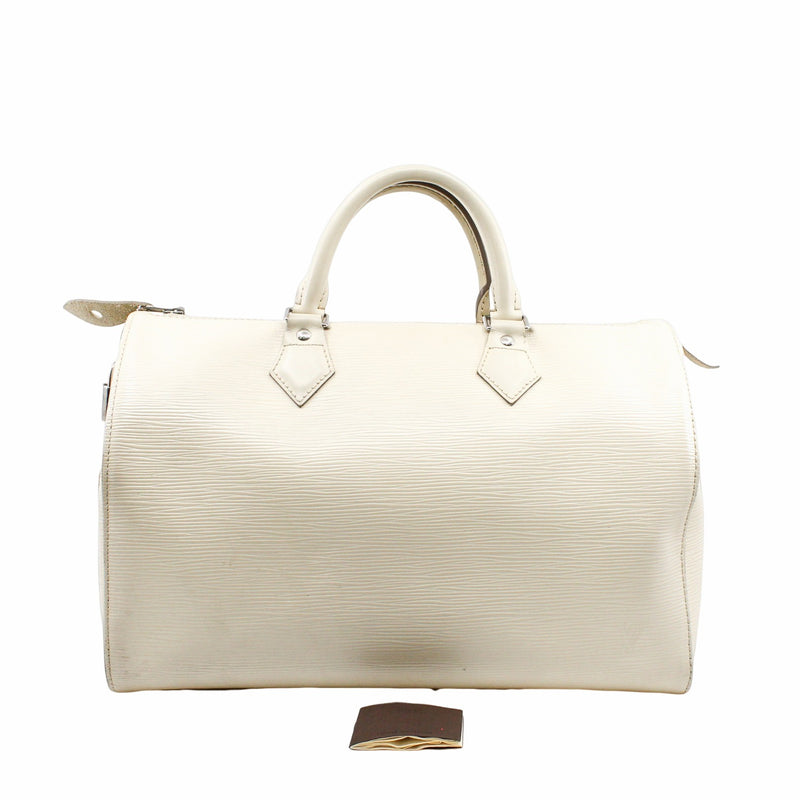 LV Speedy 35  Epi Leather Blanco PHW - L'UXE LINK