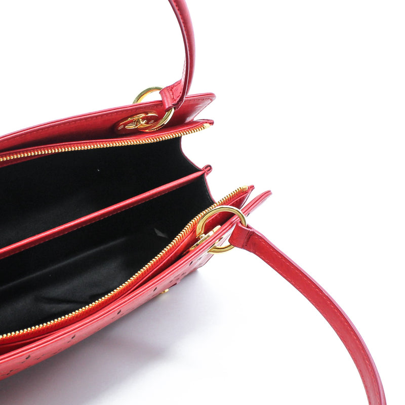 vintage shoulder bag  red ghw - L'UXE LINK
