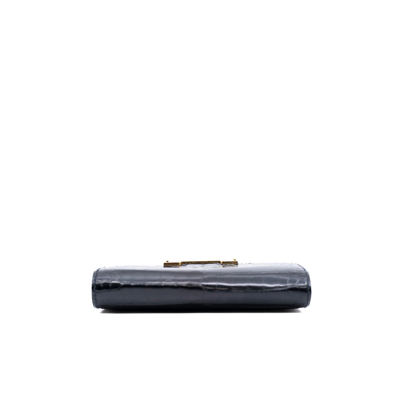 constance compact wallet in CCD black ghw - L'UXE LINK