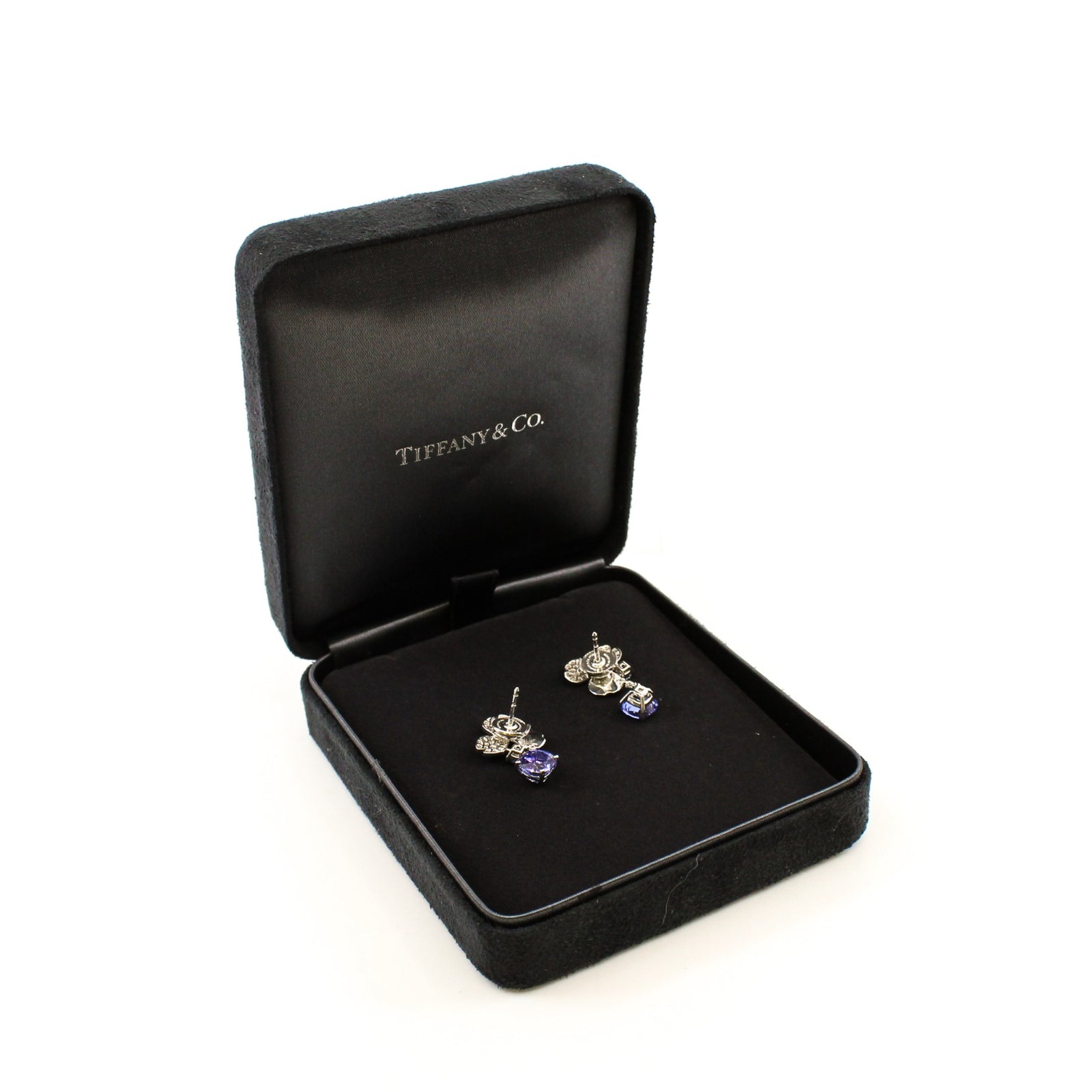 Tanzanite flower earrings store