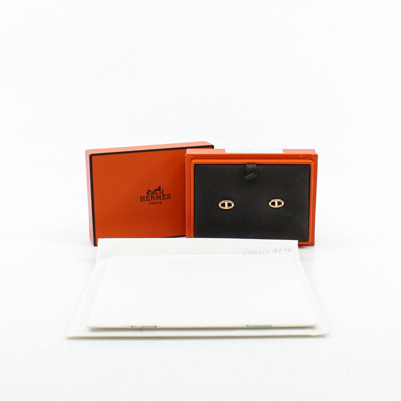 d'ancre 18k rg earring