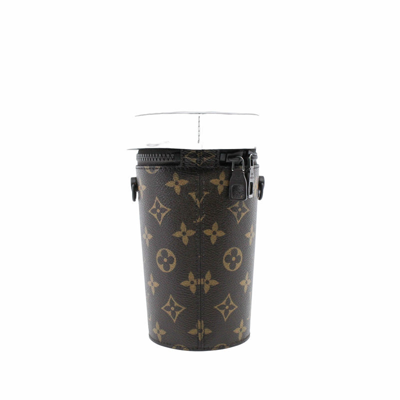 Coffee Cup Convertible Pouch Everyday Signature Vintage Monogram Canvas - L'UXE LINK