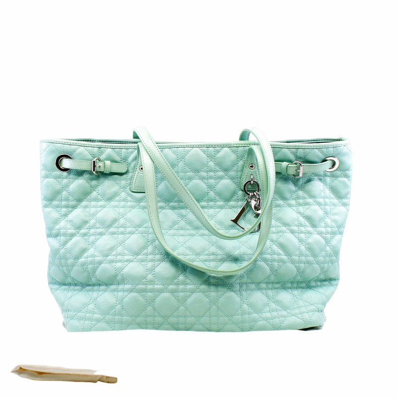 tote medium canvas light green phw - L'UXE LINK