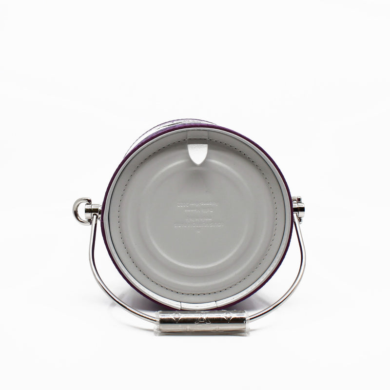 Paint Can  leaher white mix purple  phw - L'UXE LINK