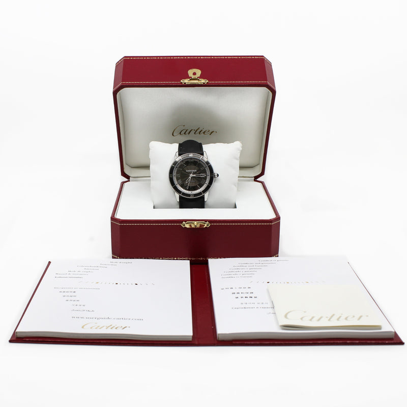watch Cartier Ronde Croisiere 3886 black seri 125987vx - L'UXE LINK