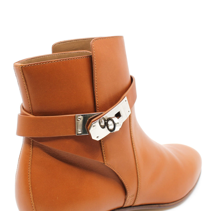 ankle brown boots kelly buckle phw #37 - L'UXE LINK