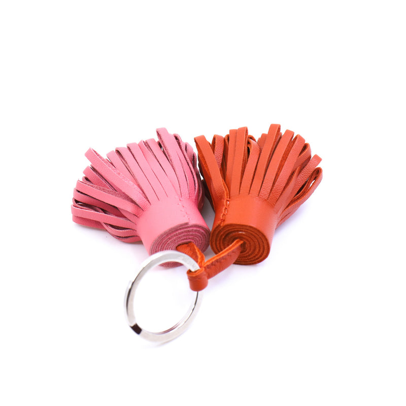 CARMEN DUO key ring  in pink/pumkin phw - L'UXE LINK
