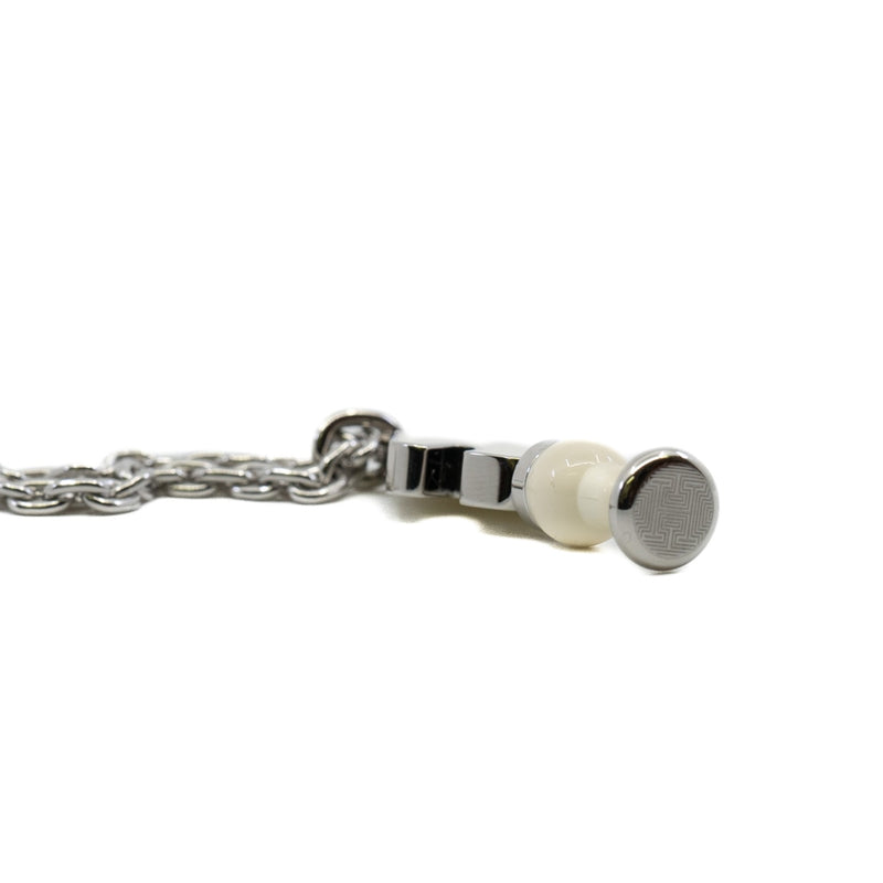 collier cavia lier rodeo head necklace in white in phw - L'UXE LINK