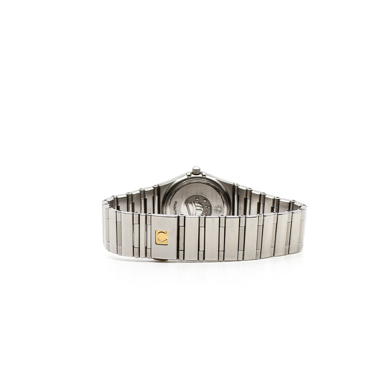 28mm CONSTELLATION QUARTZ white dial diamond gold/ steel band #O13987500